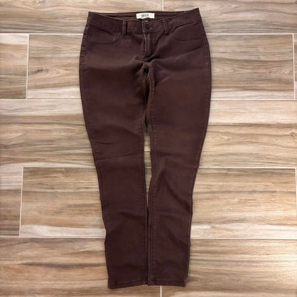 Low Rise Brown Jeggings
